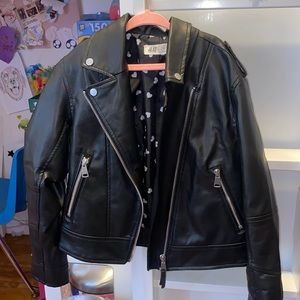 Kids leather jacket from H&M is size 8-9y